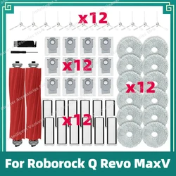 Kompatybilny dla Roborock Q Revo MaxV / Q Revo Pro / Q Revo S główna szczotka boczna ścierka do mopa szmata Hepa filtr woreczek pyłowy akcesoria części