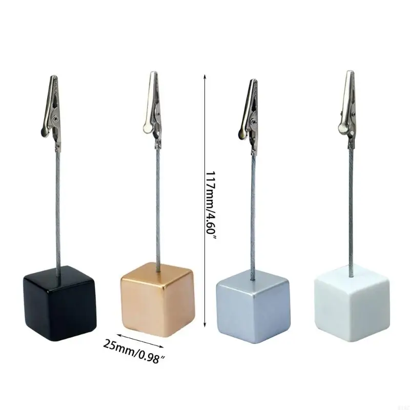 918C 1 Máy Tính Ghi Nhớ Kẹp Đứng Có Cá Sấu Khóa Cho Hình Ảnh Thẻ Giấy Note Kẹp