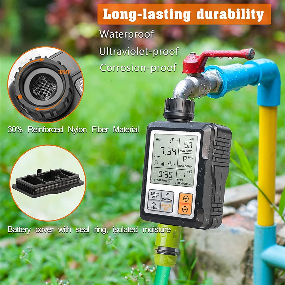 

Garden Water Timers Digital Timer Outdoor Irrigation Automatic Temporizador Inteligeter Garden Accessories Adjustable Programer