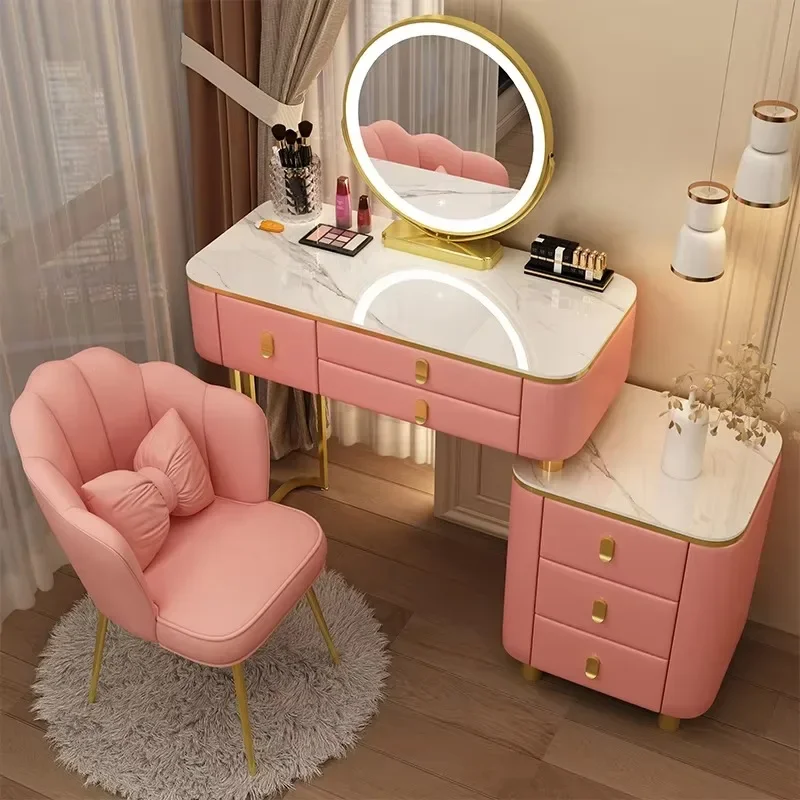 

Storage Makeup Vanity Table Mirrorluxury Dresser Girls Vanity Table Modern Drawer Coiffeuse De Chambre Bedroom Furniture