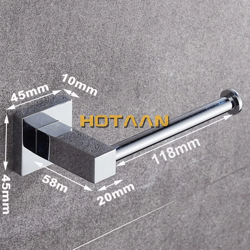 Bathroom Lavatory Toilet Paper Roll Holder Wall Mount  Polished Chrome Stainless Steel YT-11392-S
