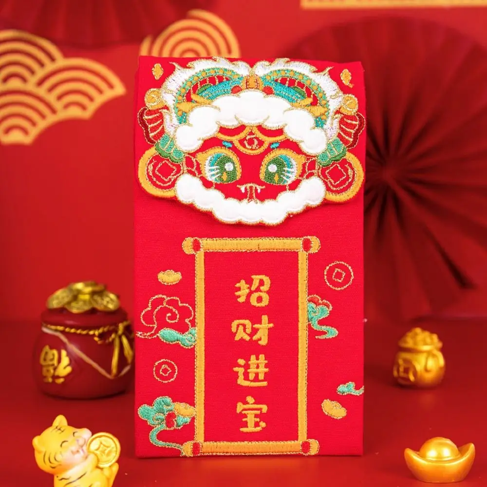 

Chinese Style Red Envelopes Traditional Zodiac Snake Blessing Red Packets Hanging Best Wishes Lucky Money Pocket Spring Festival