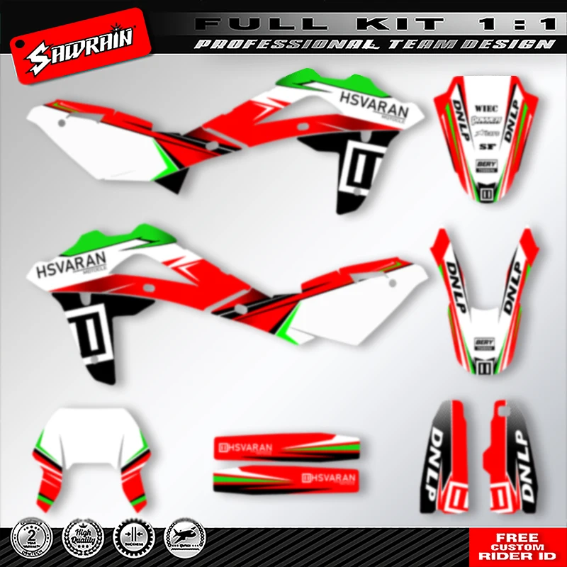 

Sawrain Motorcycle Graphics MX Sticker for HUSABERG TE250 2008 2009- 2013 004