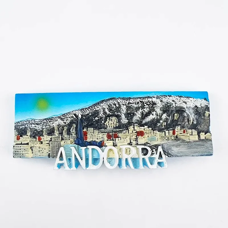 Andorra Fridge Stickers Tourist Souvenirs Home Decor Christmas Gifts Fridge Magnets Message Board Magnetic Stickers