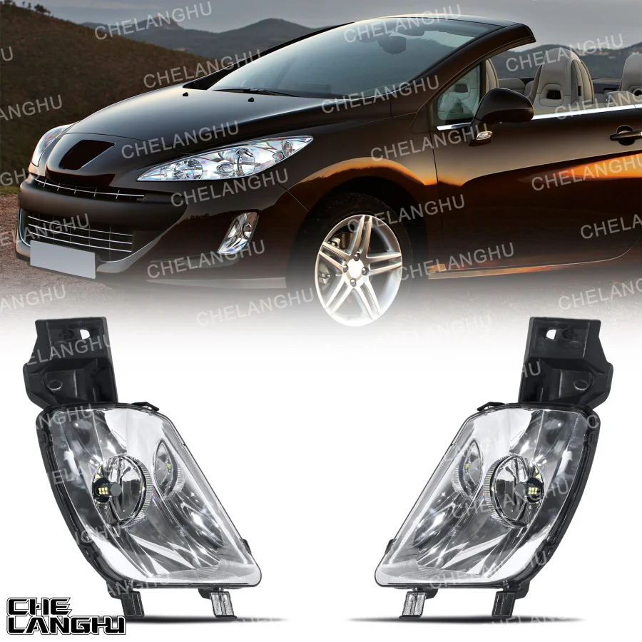 

For Peugeot 308 CC SW RCZ 2009 2010 2011 2012 2013 2014 2015-2018 Car accessories 1 Pair Front LED Fog Light Lamp 6208X5 6206X5
