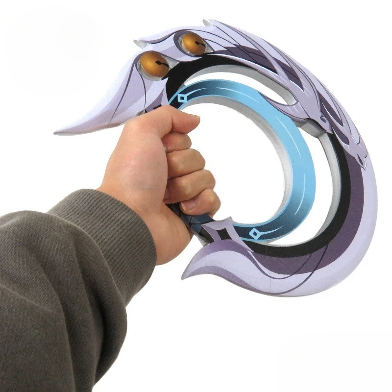 37cm genshin arma de impacto modelo lan yan adereços e armas cosplay armas de madeira ornamentos de mesa decoração do quarto presente do feriado