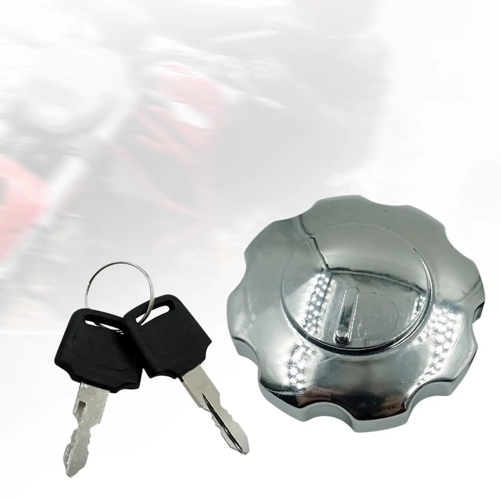 Motorcycle Fuel Cap Fuel Tank Cover with 2 Keys Replacement Easily Install