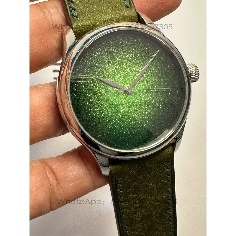 MbOND customizes similar styles of Xianglimushi watches, crocodile leather belt, Haiou ST2130 movement - view 2
