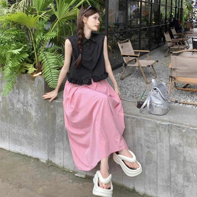 

Kawaii Woman Outfit Full Y2k Clothes Cheap Clothing Offers Korean Style Trend 2025 Stylish Co Ord 2 Pieces Skirt Sets for Women