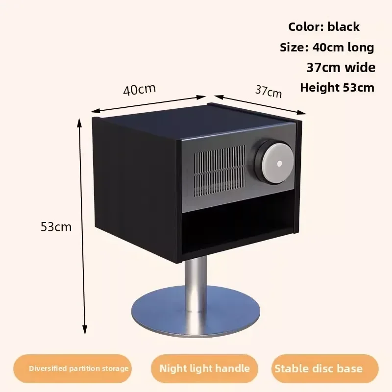 

Modern simple bedside table vinyl record small storage bedroom bedside