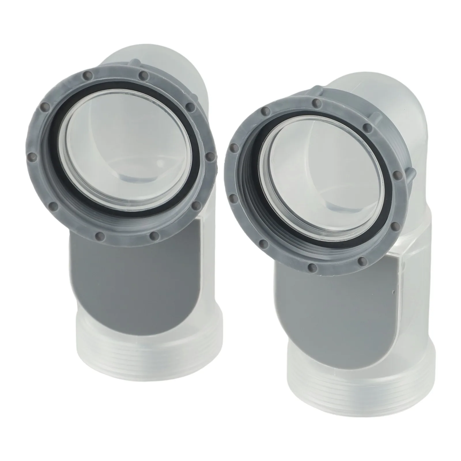 Indoor Plumbing Transparent Gray Bending Head Valve Bathroom Sink Valve Versatile Application Easy Installation