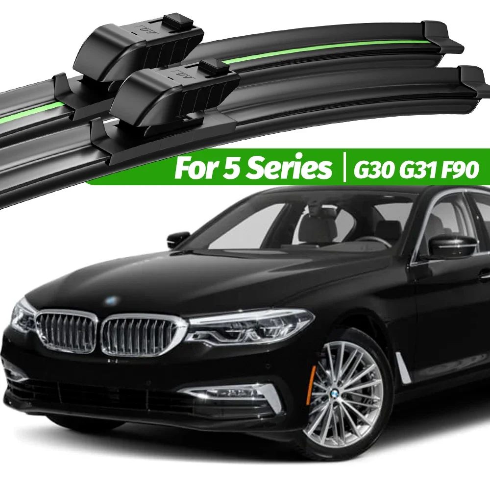 

For BMW 5 Series G30 G31 F90 2016-2023 2pcs Front Windshield Wiper Blades 2017 2018 2019 2021 2022 Windscreen Window Accessories