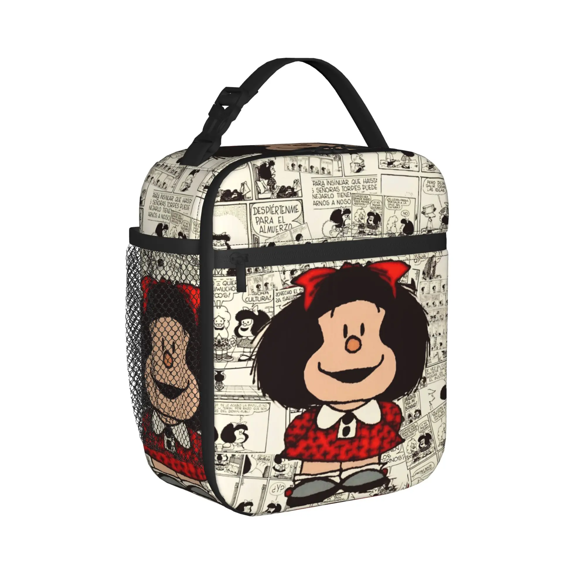 Mafaldas Insulated Lunch Bag Portable  Meal Container Thermal Bag Tote Lunch Box Work  Outdoor Girl Boy