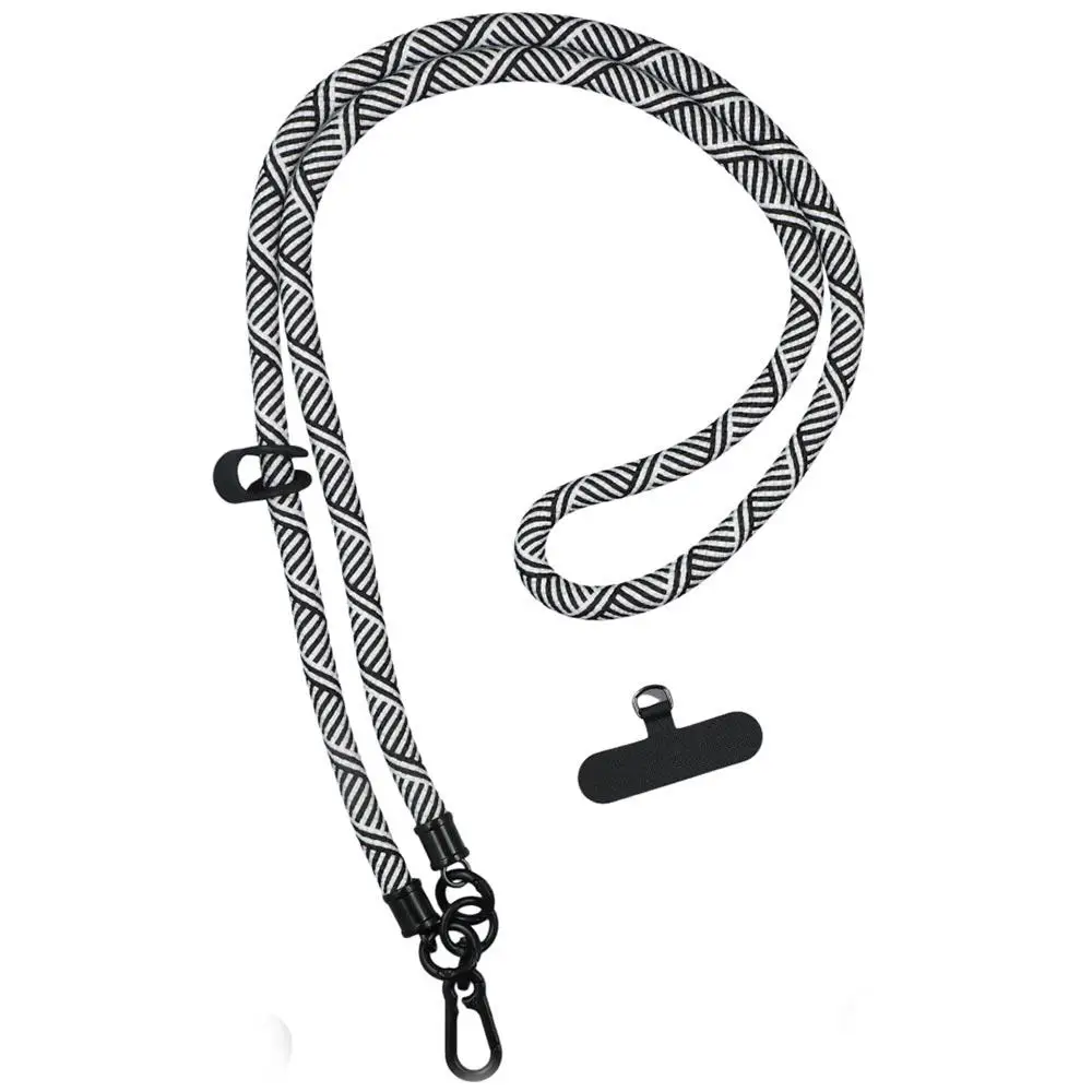Cordão de telefone crossbody ajustável anti-perdido fecho giratório alça de pescoço destacável 8mm alça de telefone móvel