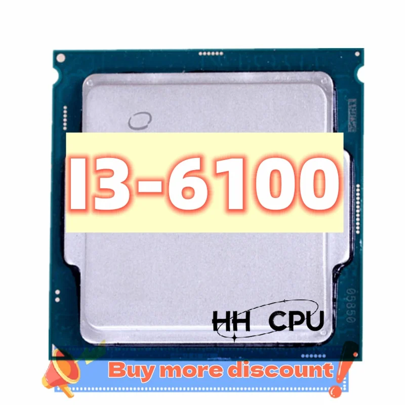 Core i3-6100 i3 6100 3.7 GHz SR2HG Dual-Core Quad-Thread 51W CPU Processor LGA 1151