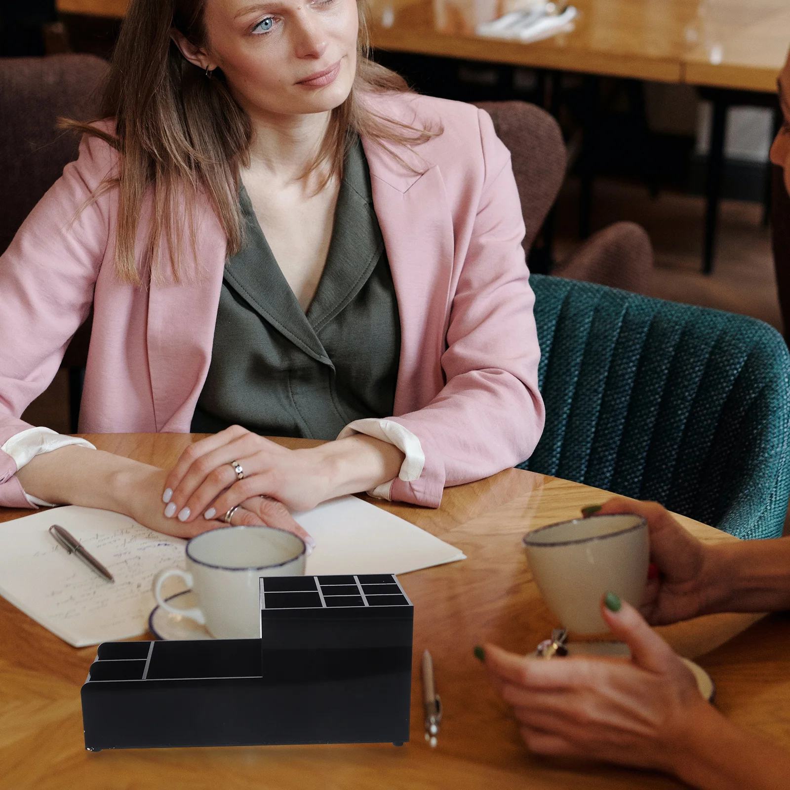 

1pc 11 Compartments Bar Caddy Organizer For Napkin Straw Condiment Storage Multipurpose Bar Accessory Coffee Table Decor