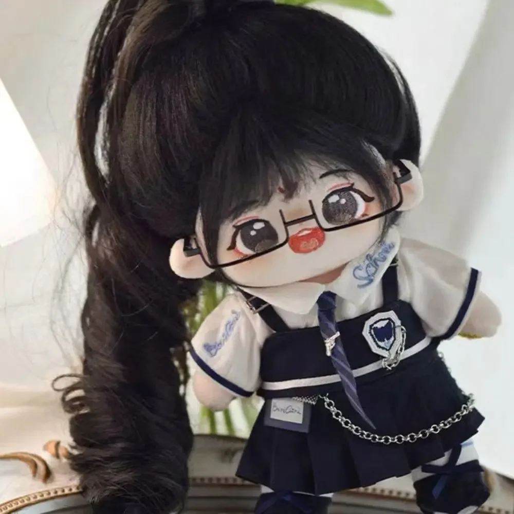 Urocze metalowe okulary dla lalek, półramka, bez szkiełek, pluszowe okulary dla lalek, akcesoria dla lalek, lalki 20 cm