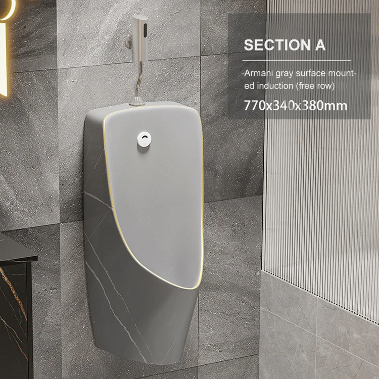 Wholesale Home Hotel Sanitary Ware Wall Mount Ceramics Small Sensor Urinal Modern
