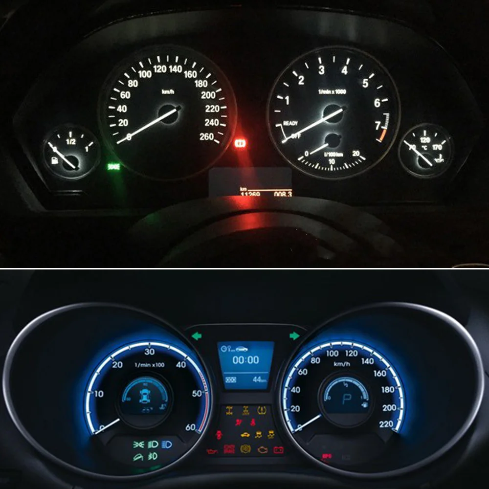 10pcs Dashboard lights T3 T4.2 T4.7 Car LED Neo Wedge Switch Radio Climate Control Bulb Instrument Dash Indicator Ac Panel view 5