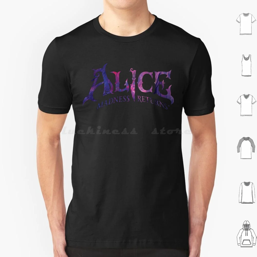 Alice Madness Returns: Logo Viola (V.1 ) T Shirt 6Xl Cotton Cool Tee Alice In Alice Avventure In Alice S Adventures In