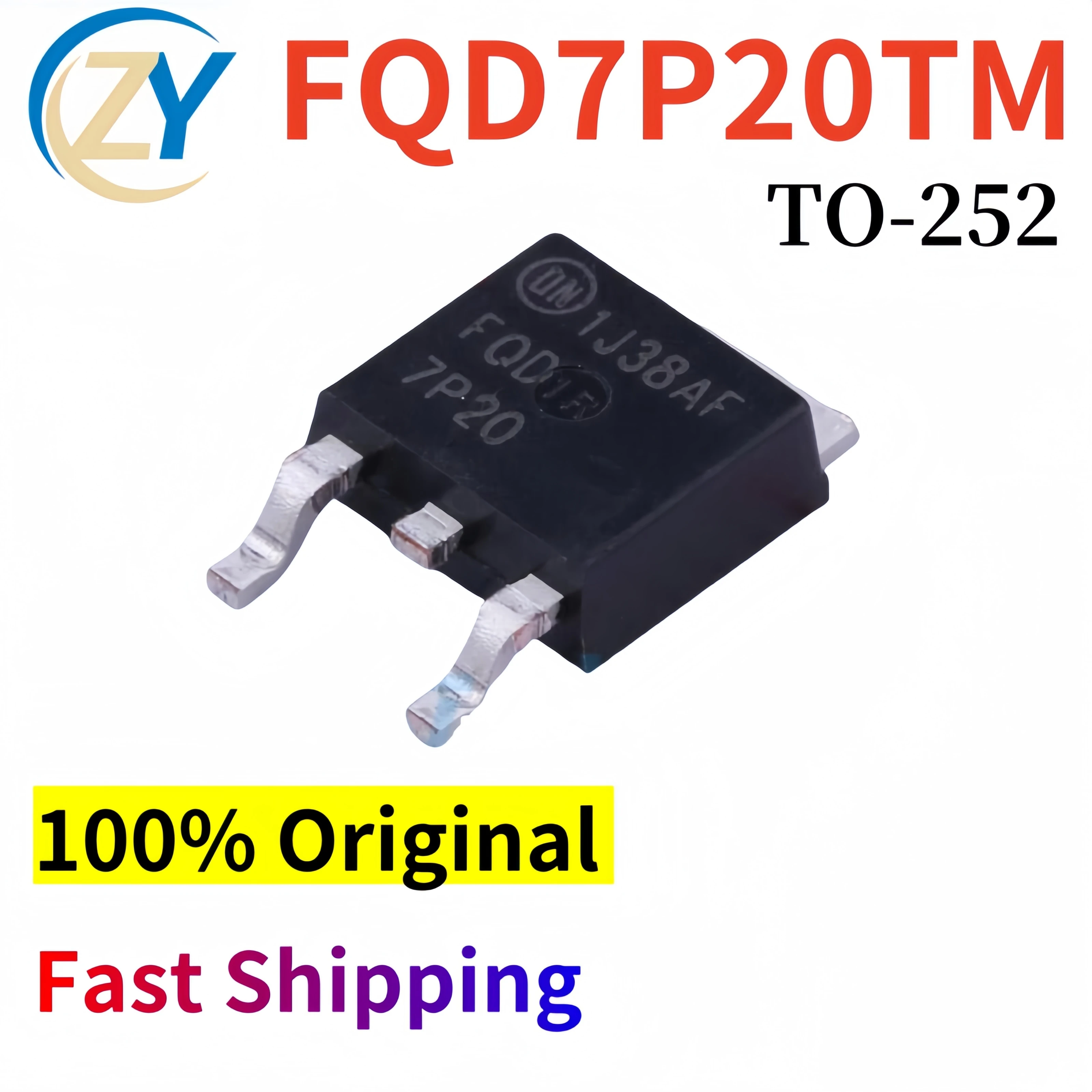 (5pcs) FQD7P20TM MOSFETs FQD7P20 TO-252 -55C - +150C 100% Original & In Stock