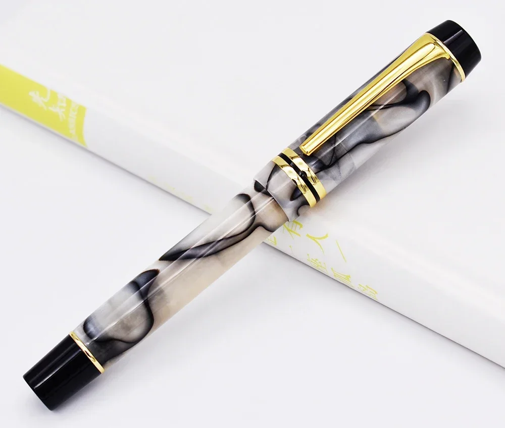 

Kaigelu 316 Celluloid Fountain Pen Iridium EF F M Nib Beautiful Marble Crystal Pattern Writing Ink Pen for Office Gift