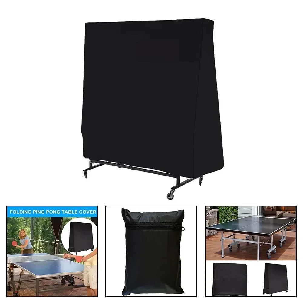 Ping-Pong Table Cover Heavy Duty Waterproof Dust-proof Table Tennis Protection Cover For Indoor/Outdoor Ping-Pong Table Storage