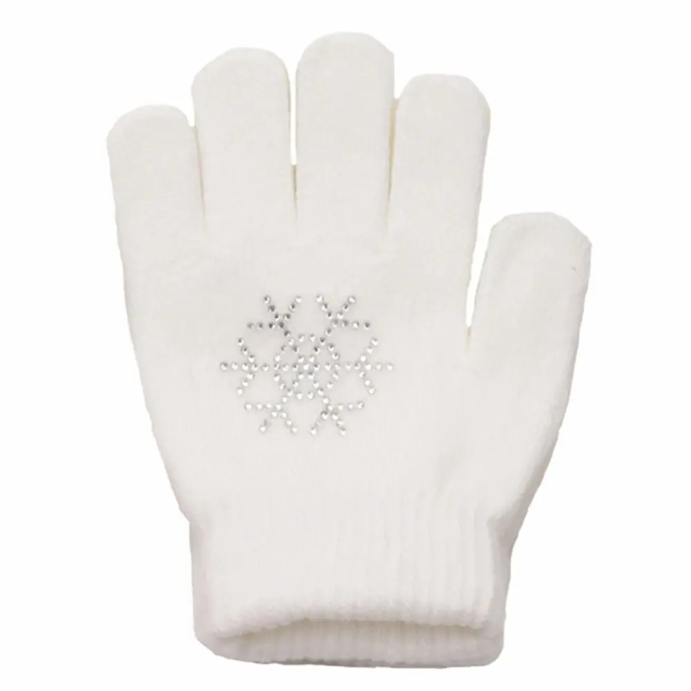 Guanti da pattinaggio antiscivolo Protezione del palmo Guanti da pattinaggio di figura caldi invernali in cotone con gel Guanti da pattinaggio per bambini per esercitarsi