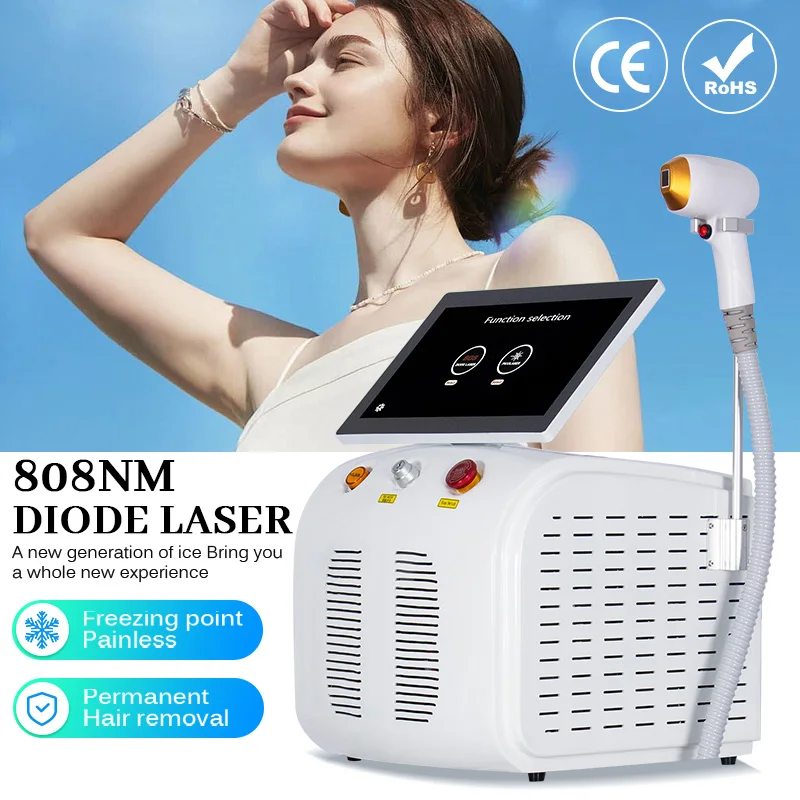 Professional Diode Laser Body Hair Removal Machine 2024 Permanent Portable Alexandrite 808 755 1064 3 waves Epilator CE Woma