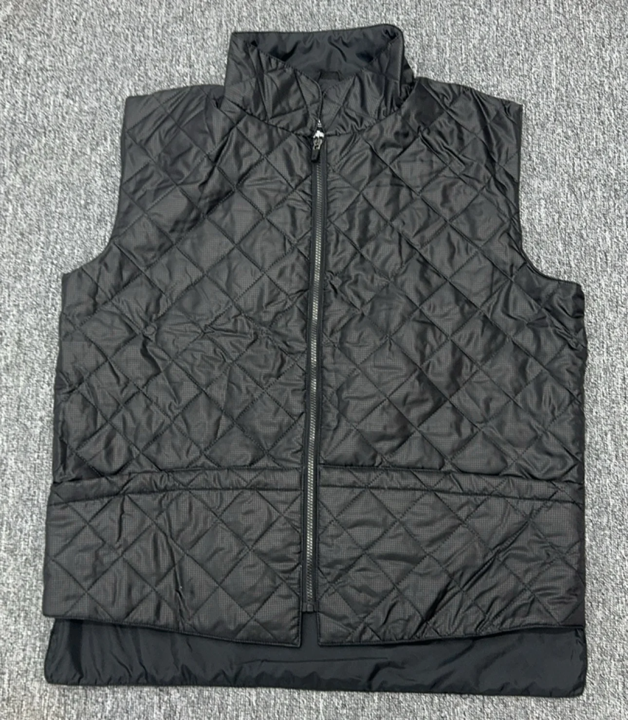 

Свободный крой, осенне-зимний легкий тонкий хлопковый жилет, сшитый квадратный id, большой размер, мужская майка, воротник, внутренняя одежда, застежка-молния