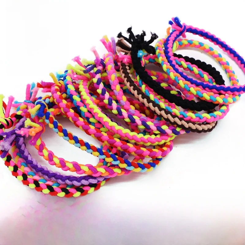 

50 шт., высокоэластичные плетеные резинки для волос, милые волосы Ba Hair Ba Headba, модные аксессуары для волос