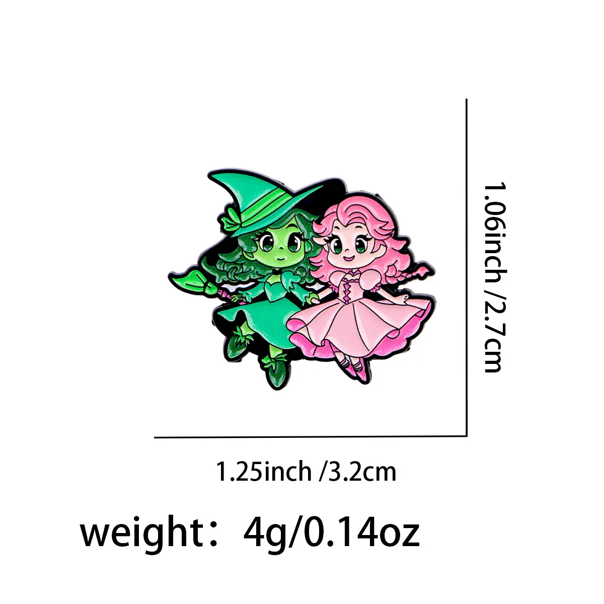 Enamel Pins Witch Brooch Pines Lapel Pins Badge on Backpack Clothing Accessories Witch Jewelry Halloween Gifts Decorations Thing