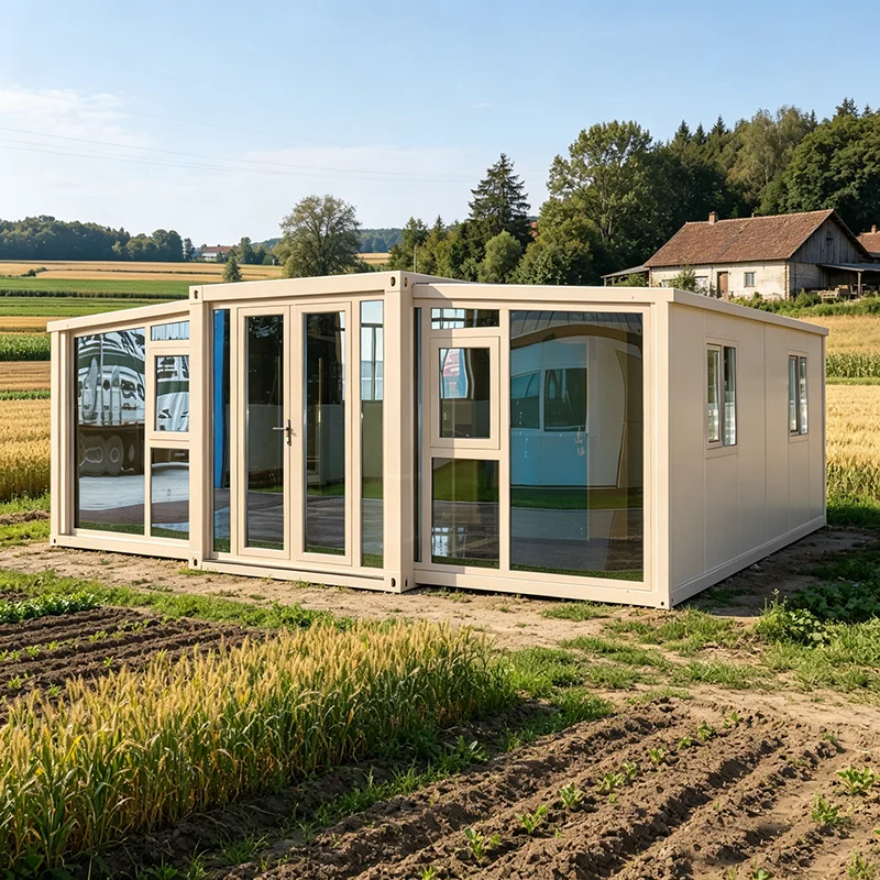Prefab Foldable Container House Farm Product Quality Inspection Cabin Waterproof Insulated Room For Agricultural Goods Checking
