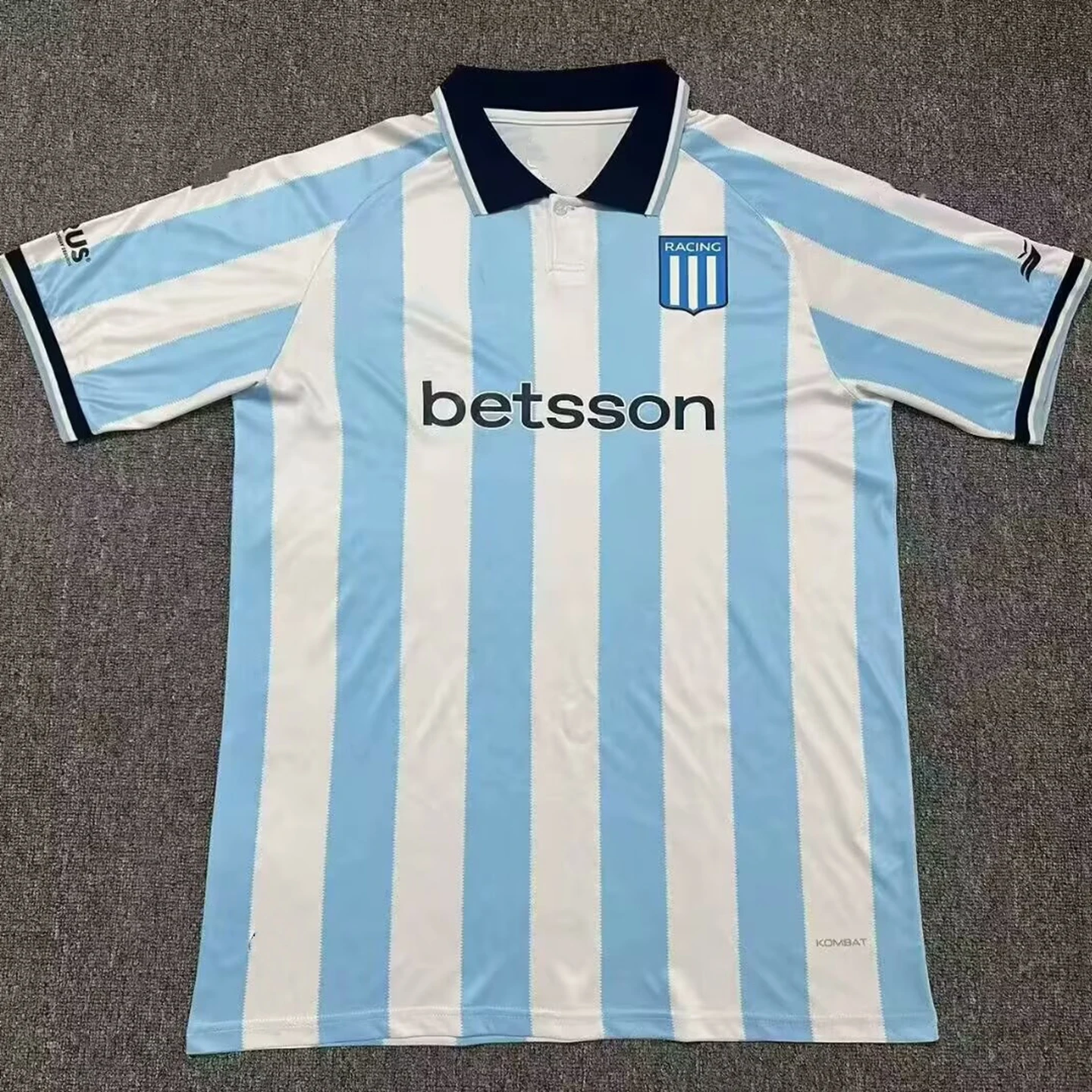 قميص نادي السباق الرسمي للمنزل والخارج، مقاس كبير، بأكمام قصيرة، مصنوع من ألياف البوليستر بتقنية امتصاص الرطوبة للمشجعين والل... #2