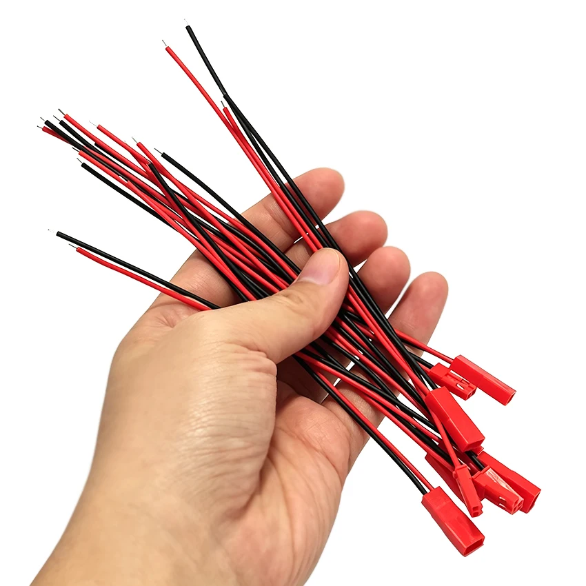 5pairs Male&Female Connector JST Plug Cable DIY 2 Pin Connectors Terminals 10pcs 150mm
