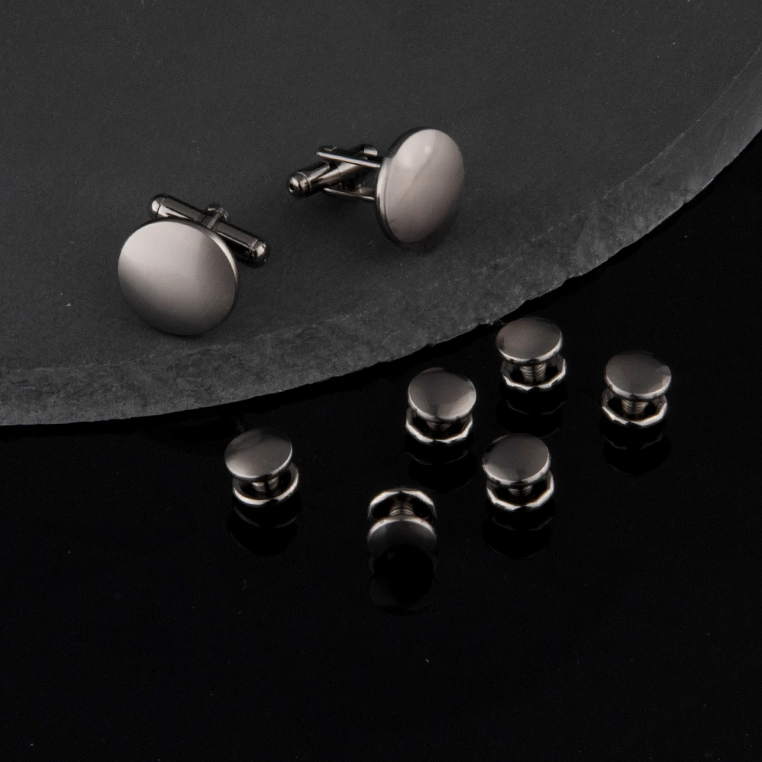 Ensemble de boutons de manchette de smoking pour hommes, 3 couleurs, accessoires de tréfilage, clous de smoking mats, chemise de papa et de mari, cadeau d'invité de mariage