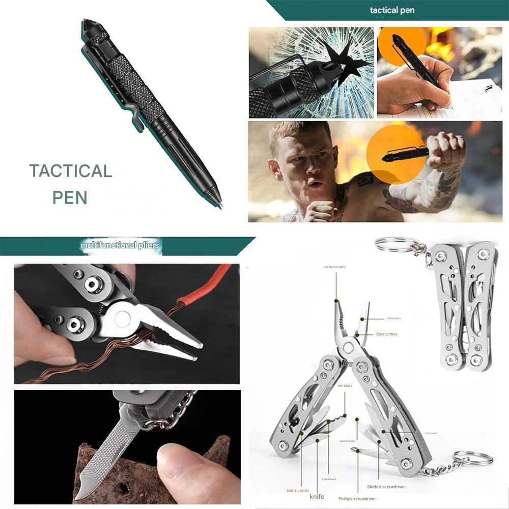 2025 Full Military Survival Kit Emergency Package Car Breaker Survival Equipment Accessories with First Aid Kit - Image 3