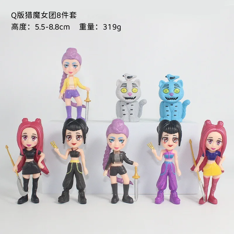 Anime Kpop Demon Hunters Figure Model Toy PVC Cartoon Gaming Peripherals Desk Decoration Collection Figures Model Toy For Gifts