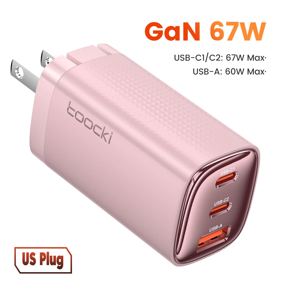 67W US Plug Pink