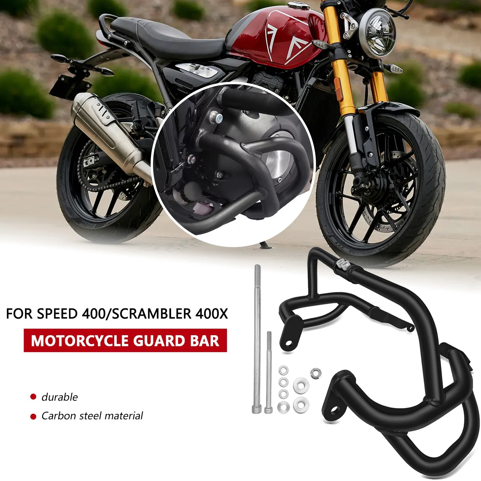 

Для Scrambler 400 X Speed 400 scrambler 400x speed 400 2024-2025 мотоциклетный бампер передний бампер противоударная планка против падения