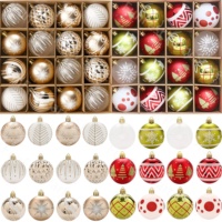 16Pcs/6CM Christmas Balls Decorative Supplies Exquisite Christmas Tree Pendant Ornaments New Year Party Home Decoration