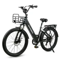 SAMEBIKE RS-A01 Electric Bike 750W Motor 48V14AH Removable Battery 26*3.0 Fat Tire City Road Electric Bicycle with Basket