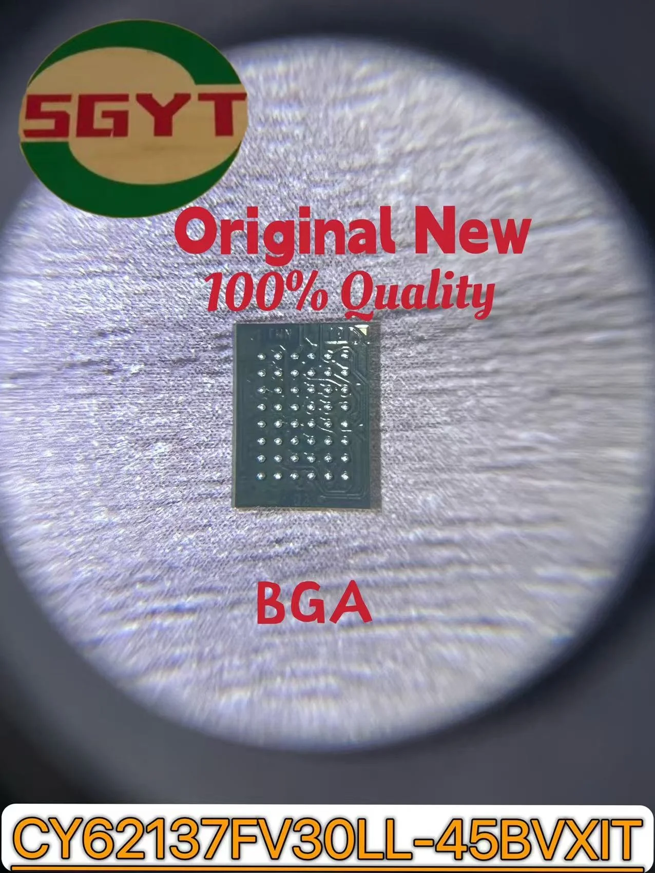 5PCS IC importé original spot CY62137FV30LL-45BVXIT SRAM Puce Async Simple 3V 2M-bit 128K x 16 45ns 48-Pin VFBGA T/R