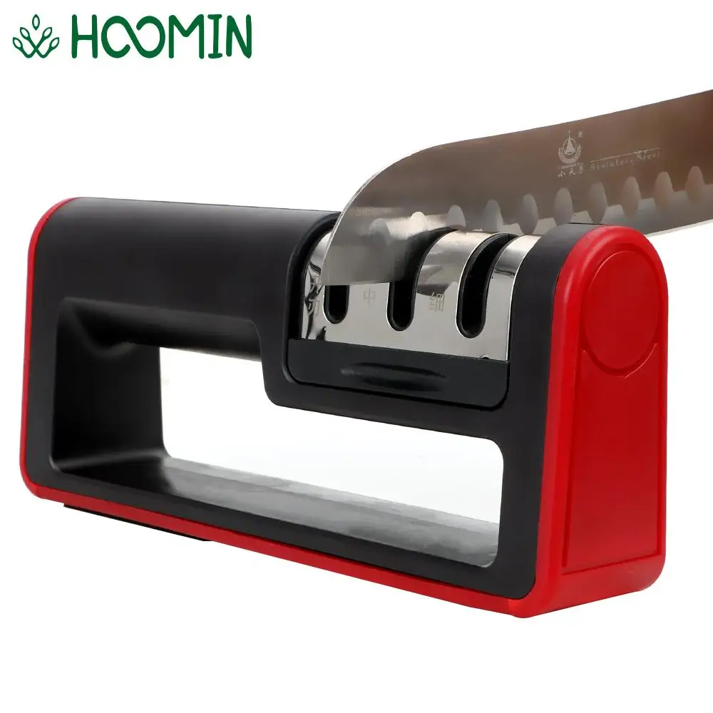 Professional 3 Stages Sharpener Kitchen Tools Knife Sharpening Tool Household Whetstone Sharpening Stone