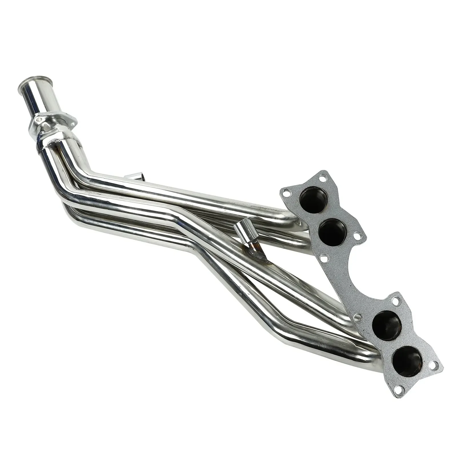 Black/Silver Manifold Exhaust Header For Nissan D21 Hardbody 1990-1995 Pickup Truck 2.4L 4WD