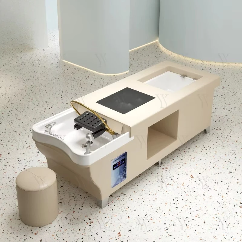 Modern Professional Massage Salon Shampoo Bed Multifunctional Hydrotherapy Circulating Bed Table for Barber Shop