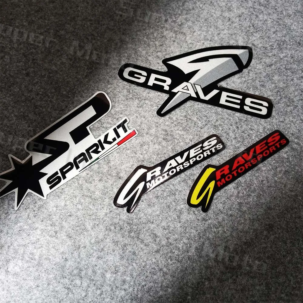 For Yamaha Kawasaki KTM Honda TRIUMPH Reflective Motorcycle Sticker Modified Exhaust Pipe Helmet Side Box Body Windshield Decals