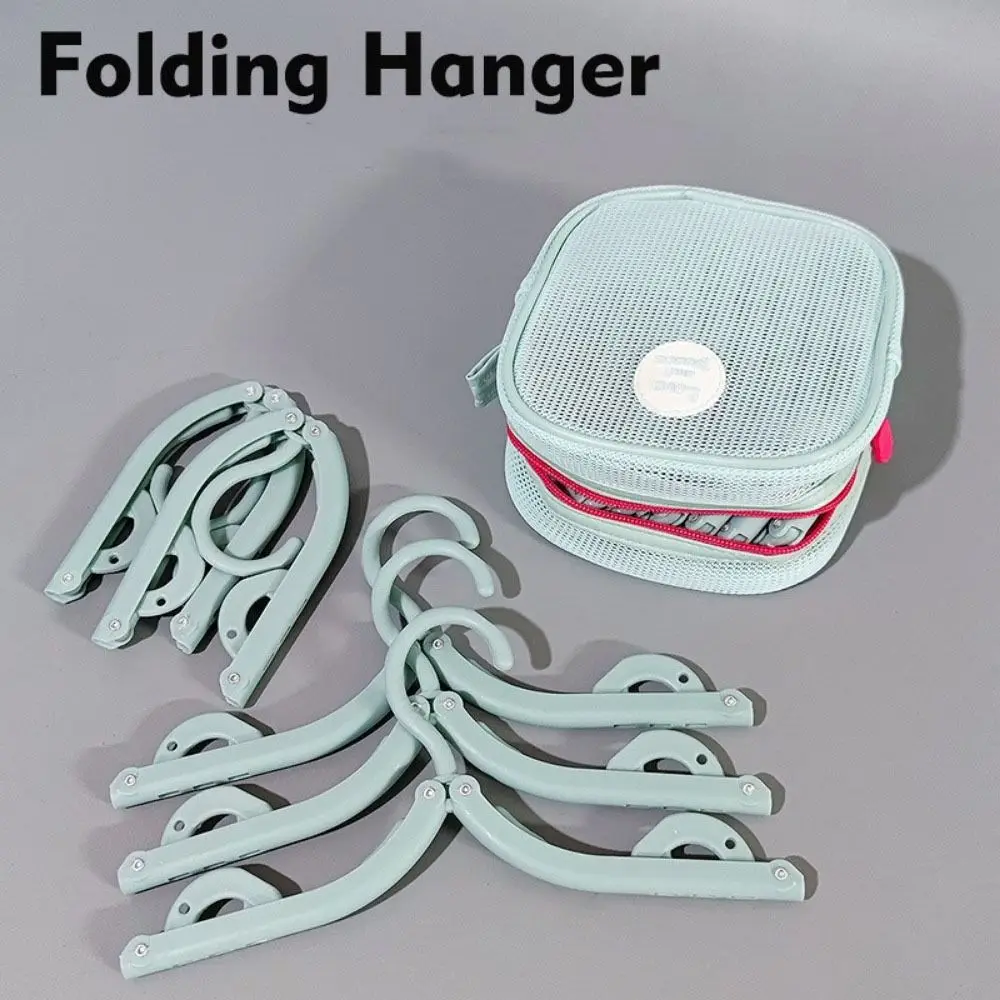 عدم الانزلاق شماعات ملابس قابلة للطي 6 الشماعات 12 مقاطع تجفيف الملابس الرف توفير المساحة مع حقيبة التخزين شماعات ملابس قابلة للطي