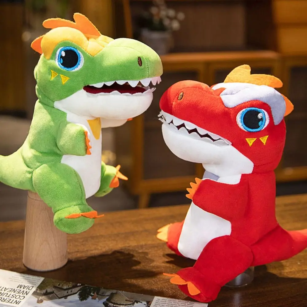 

Tyrannosaurus Rex Animal Hand Puppet Plush Doll Movable Mouth Stuffed Plush Dinosaur Toys Storytelling Early Education