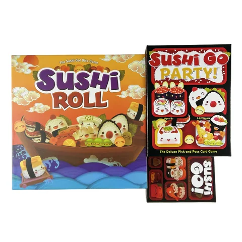 Gamewright Sushi Roll 보드 게임 Sushi Go Party 1 2 3 Edition – 주사위를 굴리고 접시를 만들고 스시 마스터가 되어보세요! Best5